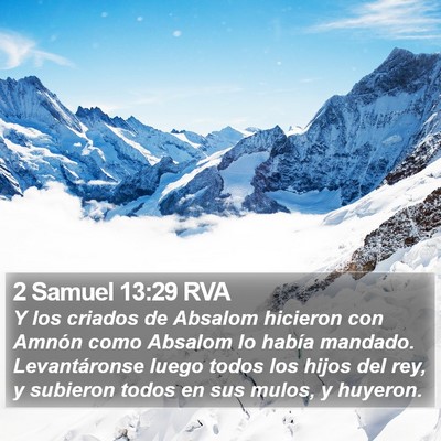 2 Samuel 13:29 RVA Bible Verse Image