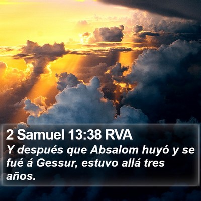 2 Samuel 13:38 RVA Bible Verse Image