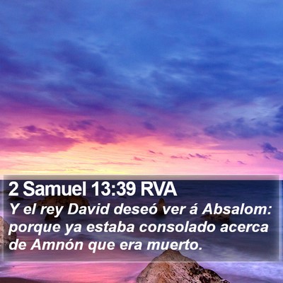 2 Samuel 13:39 RVA Bible Verse Image