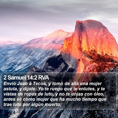2 Samuel 14:2 RVA Bible Verse Image