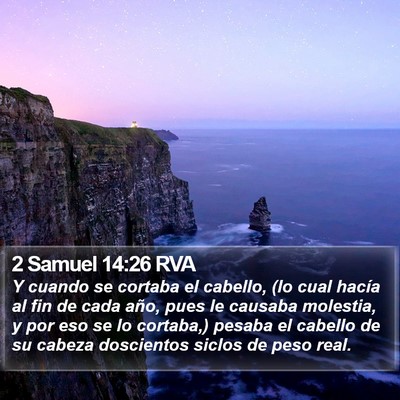 2 Samuel 14:26 RVA Bible Verse Image