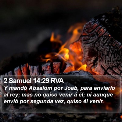 2 Samuel 14:29 RVA Bible Verse Image