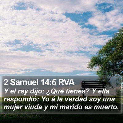 2 Samuel 14:5 RVA Bible Verse Image