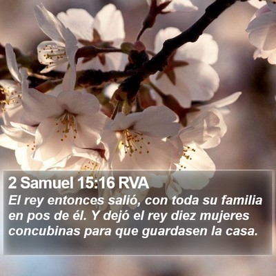 2 Samuel 15:16 RVA Bible Verse Image