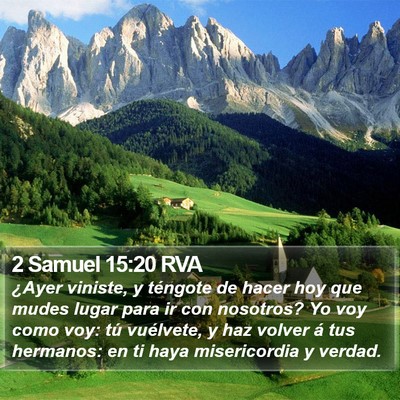 2 Samuel 15:20 RVA Bible Verse Image