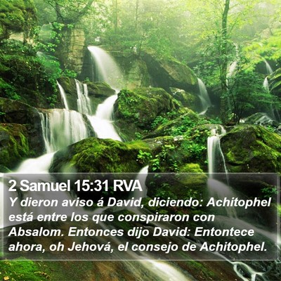 2 Samuel 15:31 RVA Bible Verse Image