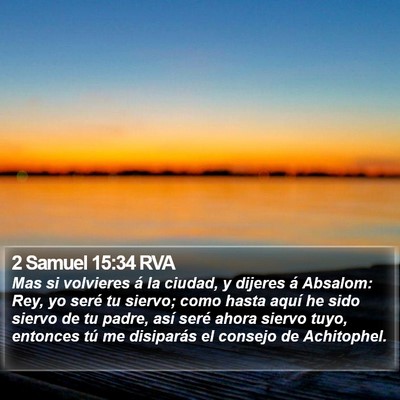 2 Samuel 15:34 RVA Bible Verse Image