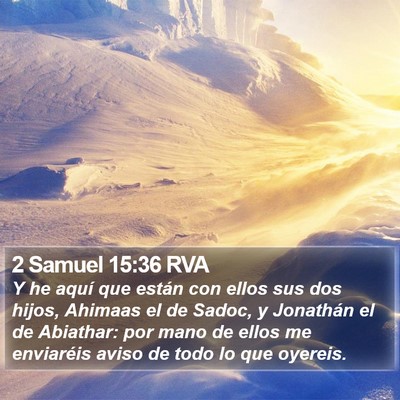 2 Samuel 15:36 RVA Bible Verse Image