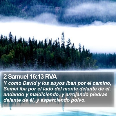 2 Samuel 16:13 RVA Bible Verse Image