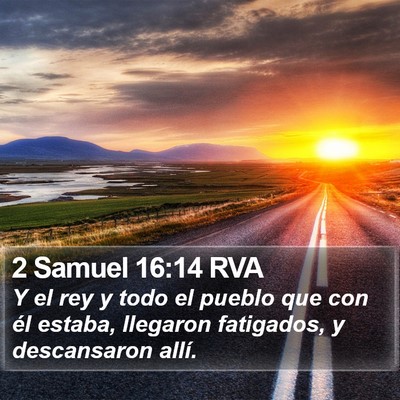 2 Samuel 16:14 RVA Bible Verse Image