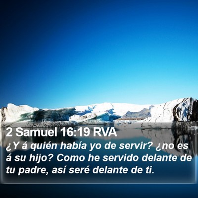 2 Samuel 16:19 RVA Bible Verse Image