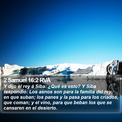 2 Samuel 16:2 RVA Bible Verse Image