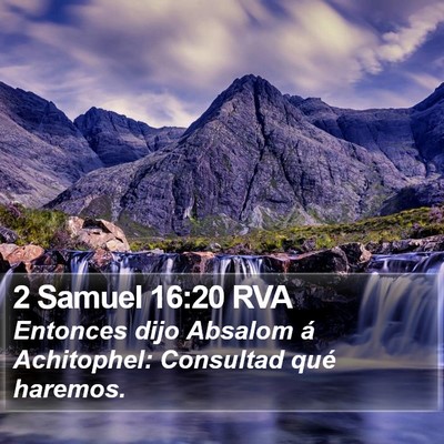 2 Samuel 16:20 RVA Bible Verse Image