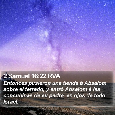 2 Samuel 16:22 RVA Bible Verse Image