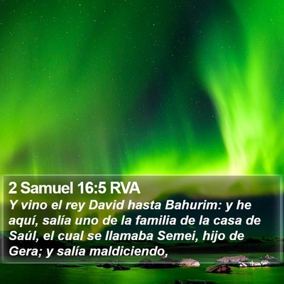 2 Samuel 16:5 RVA Bible Verse Image