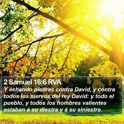 2 Samuel 16:6 RVA Bible Verse Image