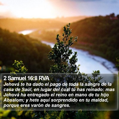 2 Samuel 16:8 RVA Bible Verse Image