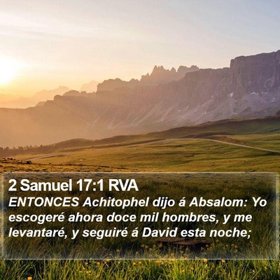 2 Samuel 17:1 RVA Bible Verse Image