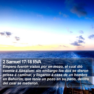 2 Samuel 17:18 RVA Bible Verse Image