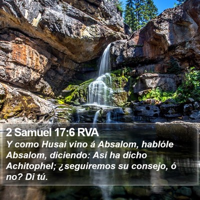 2 Samuel 17:6 RVA Bible Verse Image