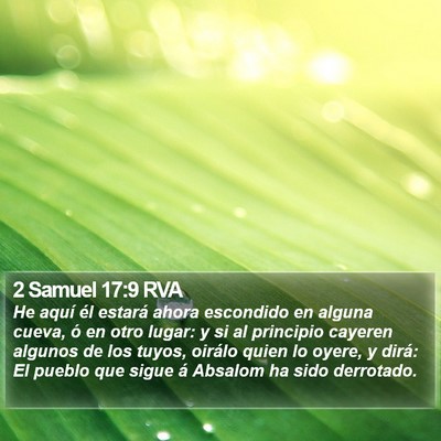 2 Samuel 17:9 RVA Bible Verse Image