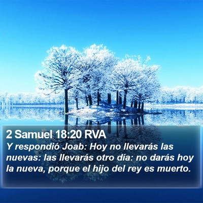 2 Samuel 18:20 RVA Bible Verse Image