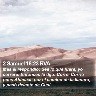 2 Samuel 18:23 RVA Bible Verse Image