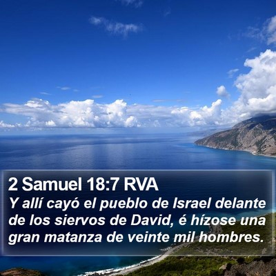 2 Samuel 18:7 RVA Bible Verse Image