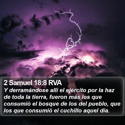 2 Samuel 18:8 RVA Bible Verse Image