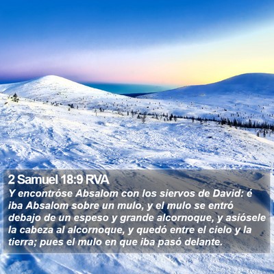 2 Samuel 18:9 RVA Bible Verse Image