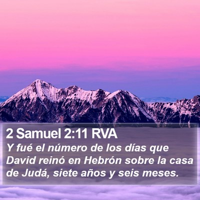 2 Samuel 2:11 RVA Bible Verse Image