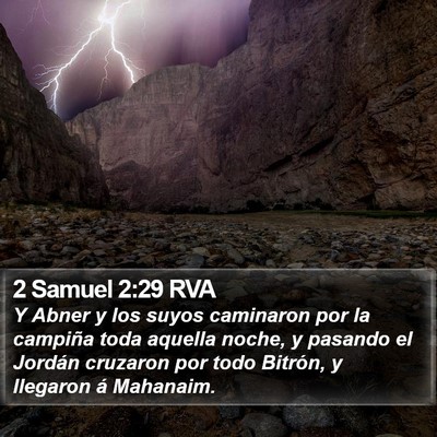 2 Samuel 2:29 RVA Bible Verse Image