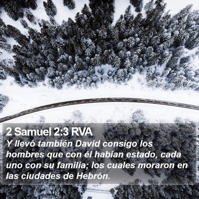 2 Samuel 2:3 RVA Bible Verse Image