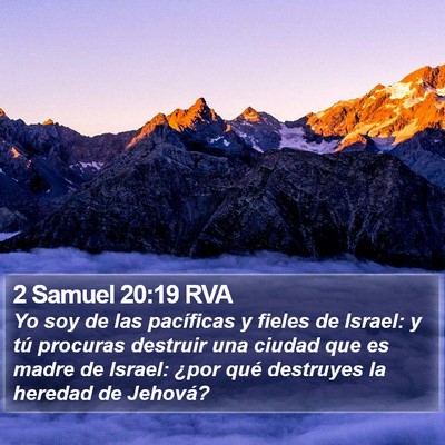 2 Samuel 20:19 RVA Bible Verse Image