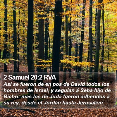 2 Samuel 20:2 RVA Bible Verse Image