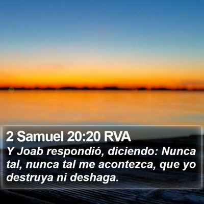2 Samuel 20:20 RVA Bible Verse Image