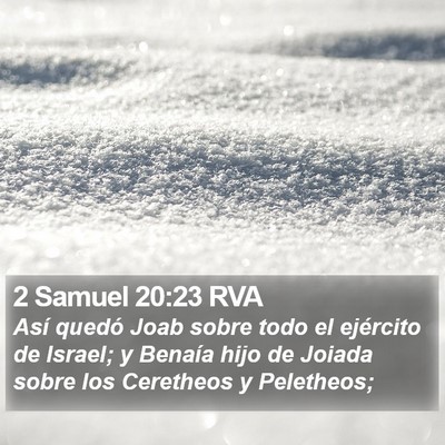 2 Samuel 20:23 RVA Bible Verse Image