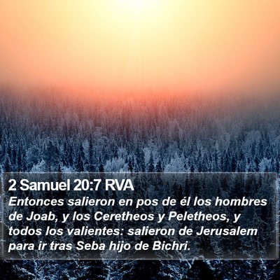 2 Samuel 20:7 RVA Bible Verse Image