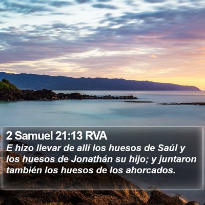 2 Samuel 21:13 RVA Bible Verse Image