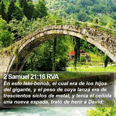 2 Samuel 21:16 RVA Bible Verse Image