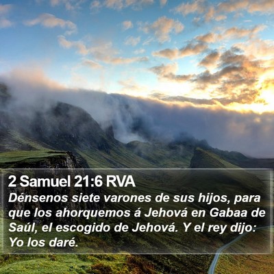 2 Samuel 21:6 RVA Bible Verse Image