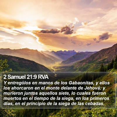 2 Samuel 21:9 RVA Bible Verse Image