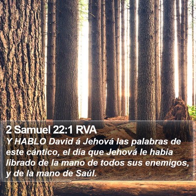 2 Samuel 22:1 RVA Bible Verse Image