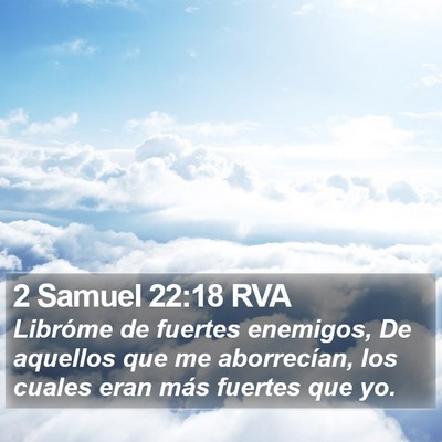 2 Samuel 22:18 RVA Bible Verse Image