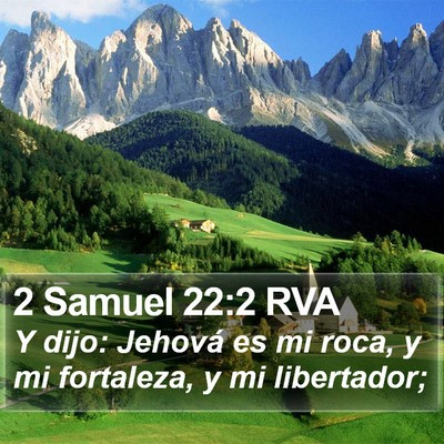 2 Samuel 22:2 RVA Bible Verse Image