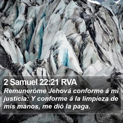 2 Samuel 22:21 RVA Bible Verse Image