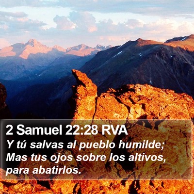 2 Samuel 22:28 RVA Bible Verse Image
