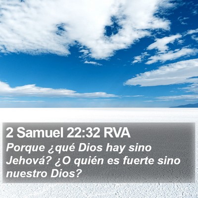 2 Samuel 22:32 RVA Bible Verse Image