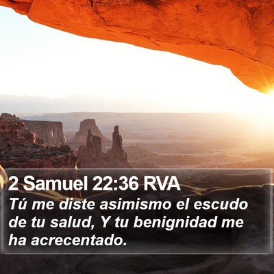 2 Samuel 22:36 RVA Bible Verse Image