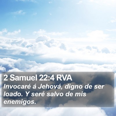 2 Samuel 22:4 RVA Bible Verse Image